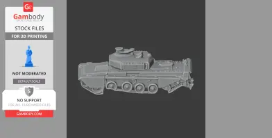 Challenger 1 tank - Tank Model STL