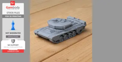 Challenger 1 tank - Tank Model STL