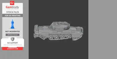 Challenger 1 tank - Tank Model STL