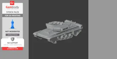 Challenger 1 tank - Tank Model STL