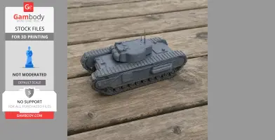 Churchill tank - Tank Model STL