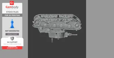 7TP (Polish) tank - Tank Model STL