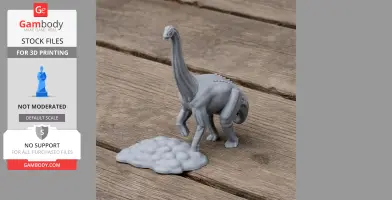 Mendozasaurus - Prehistoric Animal STL