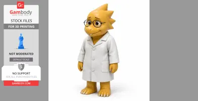 Alphys - Undertale - Character Figure STL