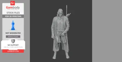 Aragorn Lord of the Rings Figurine - Character Figure STL