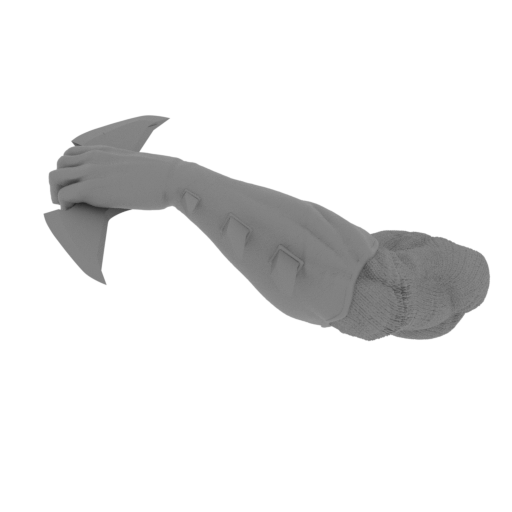 Batman Gargoyle Bust left_arm.stl