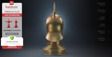 High Elven Helm 3D Printer Files | Assembly