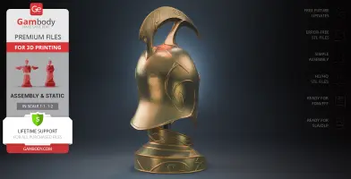 High Elven Helm 3D Printer Files | Assembly