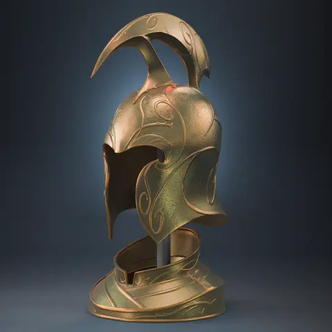 High Elven Helm 3D Printer Files | Assembly