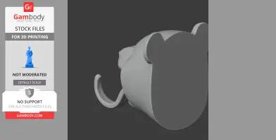 Panda HEAD WALL HANGER COAT AND KEY - Animal Wall Hook STL