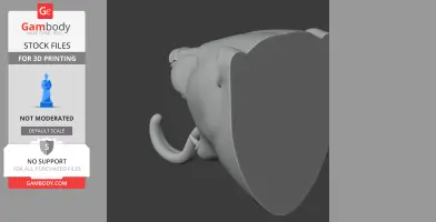 Polar bear HEAD WALL HANGER COAT AND - Animal Wall Hook STL