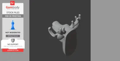 Reindeer HEAD WALL HANGER COAT AND - Animal Wall Hook STL