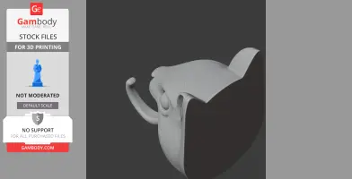 Squirrel Head Wall Hanger Coat and - Animal Wall Hook STL