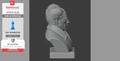 Arthur Schopenhauer Bust - Historical Warrior STL