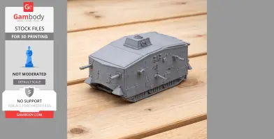 A7V (WWI) tank - Tank Model STL