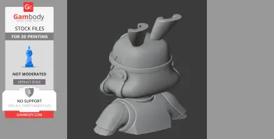 Bugs Bunny Stormtrooper Ring Figure - Mashup Figure STL