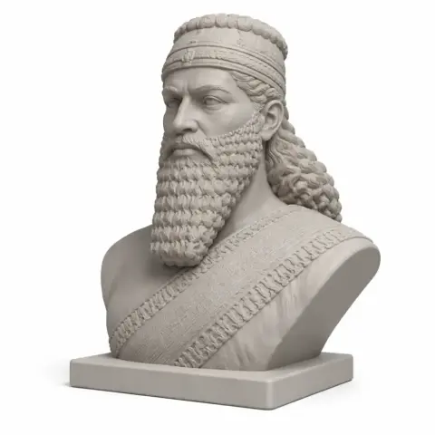 Ashurbanipal Bust - Historical Warrior STL