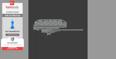 AMX M4 (1949) tank - Tank Model STL