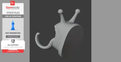 Snail HEAD WALL HANGER COAT AND KEY - Animal Wall Hook STL