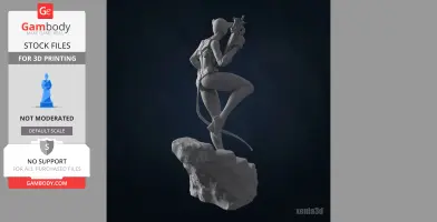 Absolute Catwoman 3D Printable Model (Inspired by Absolute Batman Comics)