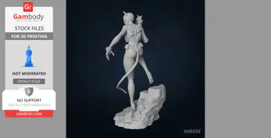 Absolute Catwoman 3D Printable Model (Inspired by Absolute Batman Comics)