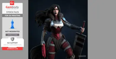 Wonder Woman Absolute 3D Printable Model (Inspired by Wonder Woman Absolute Comics)