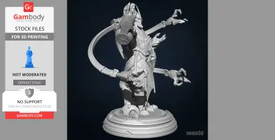Karax — 3D Printable Model (Inspired by StarCraft II)