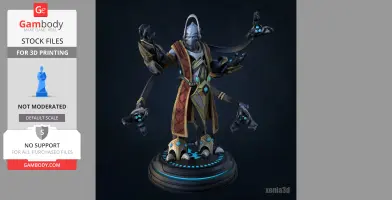 Karax — 3D Printable Model (Inspired by StarCraft II)