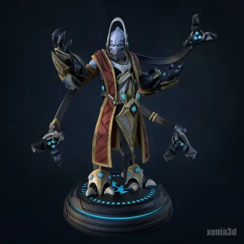 Karax — 3D Printable Model (Inspired by StarCraft II)