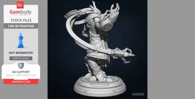 Karax — 3D Printable Model (Inspired by StarCraft II)