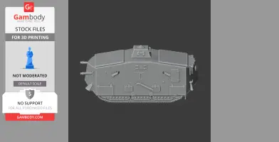 A7V (WWI) tank - Tank Model STL