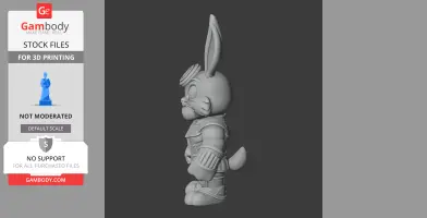 Bugs Bunny Thanos Ring Figure - Mashup Figure STL