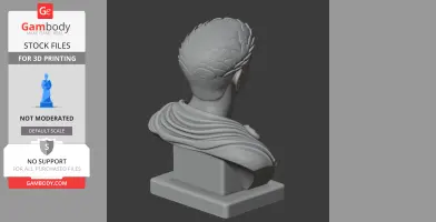 Caligula Bust - Historical Warrior STL