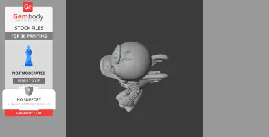 Donald Duck Alien Xenomorph Ring Figure - Mashup Figure STL