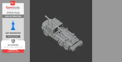 Caesar (wheeled SPG) tank - Tank Model STL