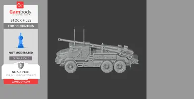 Caesar (wheeled SPG) tank - Tank Model STL
