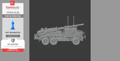 Caesar (wheeled SPG) tank - Tank Model STL