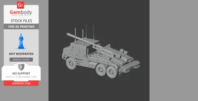 Caesar (wheeled SPG) tank - Tank Model STL