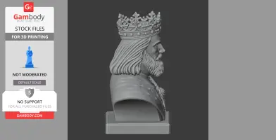 Casimir the Great Bust - Historical Warrior STL