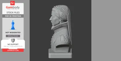 Catherine de Medici Bust - Historical Warrior STL