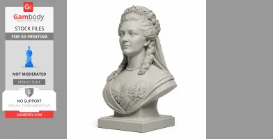 Catherine the Great Bust - Historical Warrior STL