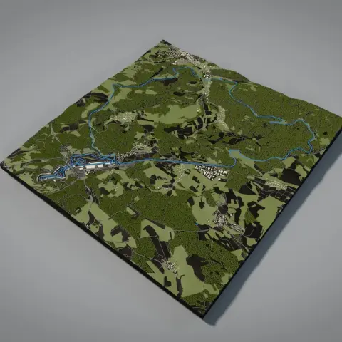 Nürburgring 3D Track Model: Nordschleife and GP Circuit