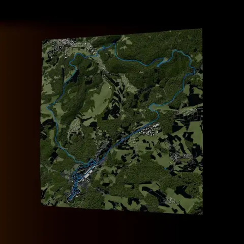 Nürburgring 3D Track Model: Nordschleife and GP Circuit