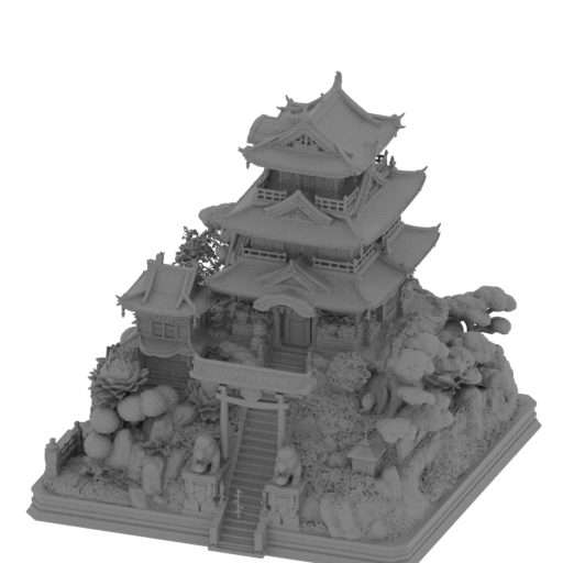 zen mountain temple.stl