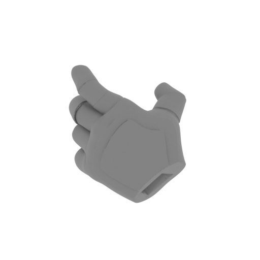 Seathstroke LEFT_HAND_FOR_MACHINE_GUN.stl