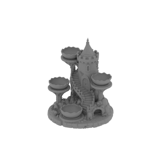 Fantasy Castle Key Trinket Organizer.stl
