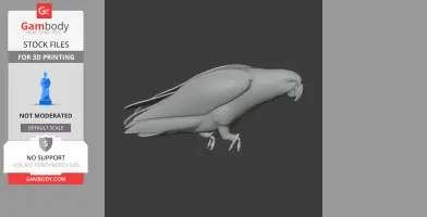 African Grey Parrot - Prehistoric Animal STL