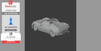 Abarth 1000 SP - Scale Vehicle STL