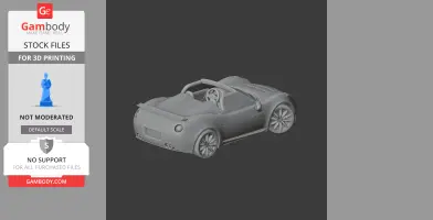 Abarth 1000 SP - Scale Vehicle STL