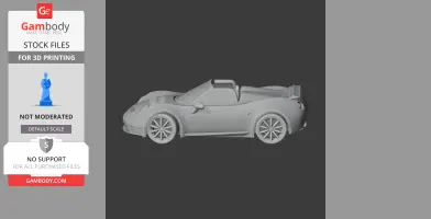 Abarth 1000 SP - Scale Vehicle STL